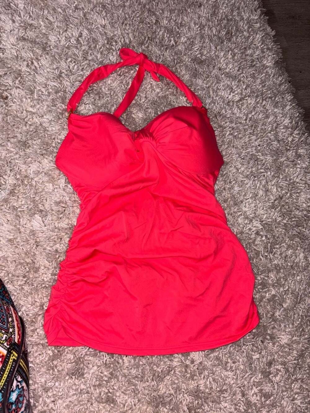 Victoria's Secret Ruched Underwire Halter Tankini Top(0011)